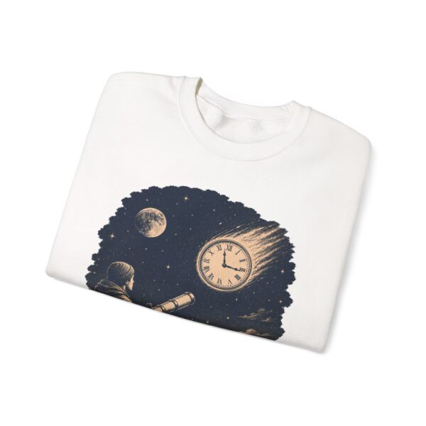 Retro Astronomer Sweatshirt — Falling Star (Broken Clock)