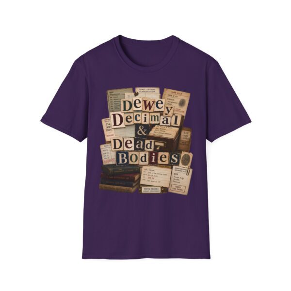 Dewey Decimal & Dead Bodies Vintage Library Horror T-Shirt