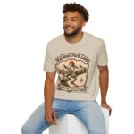 National Park Lover Vintage Mountain Camping Badge T-Shirt