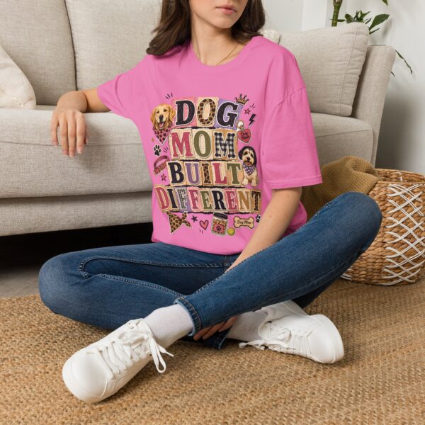 Dog Mom, Built Different T-Shirt — Cute Graphic Tee for Dog Lovers