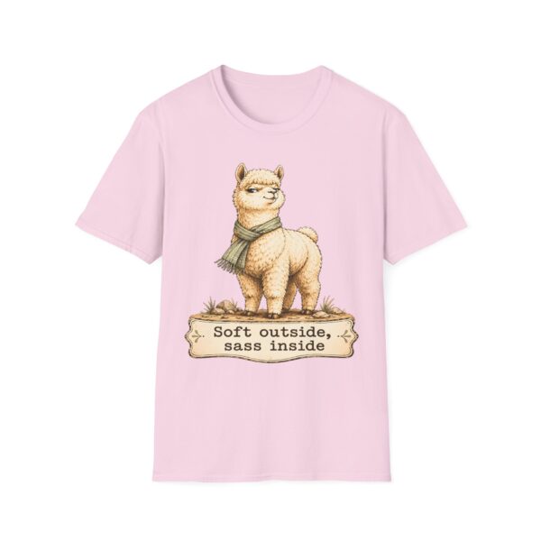 Alpaca T-Shirt — "Soft Outside, Sass Inside" Graphic Tee