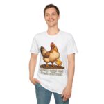 Chicken Farm T-Shirt — "Fresh Eggs and Fresh Attitude" Hen & Chick Tee