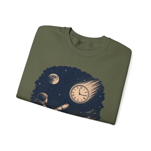 Retro Astronomer Sweatshirt — Falling Star (Broken Clock)