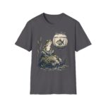 Vintage Frog & Floating Fishbowl T-Shirt — Whimsical Nature Tee