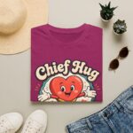 Chief Hug Officer T-Shirt — Cute Retro Heart Cartoon Gift