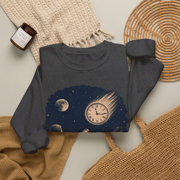 Retro Astronomer Sweatshirt — Falling Star (Broken Clock)