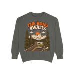 The Road Awaits Vintage Camper Sweatshirt — Adventure Crewneck