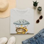 Cat Forecast T-Shirt — "Forecast: Mischief" Cute Rainy Day Cat Tee