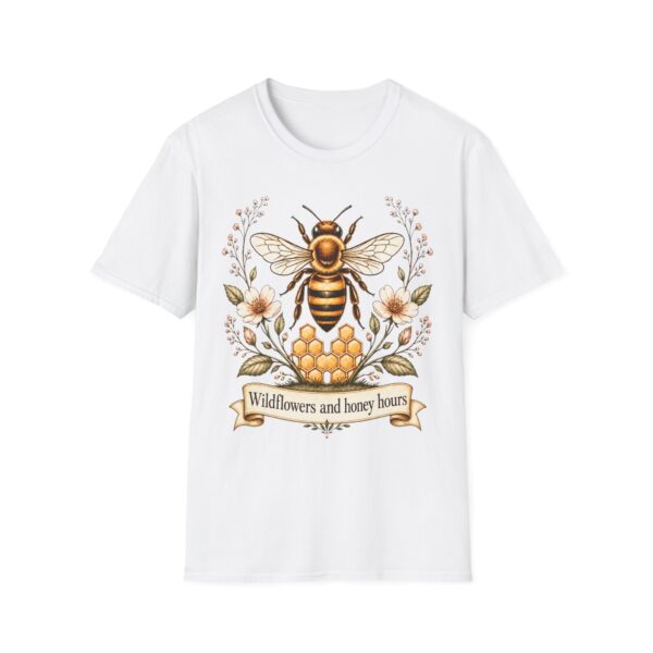 Bee Floral T-Shirt — "Wildflowers and Honey Hours" Graphic Tee