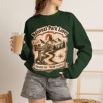 National Park Lover Vintage Hiking Crewneck Sweatshirt