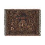 Mushroom Forest Woven Blanket — Cozy Boho Throw for Nature Lovers