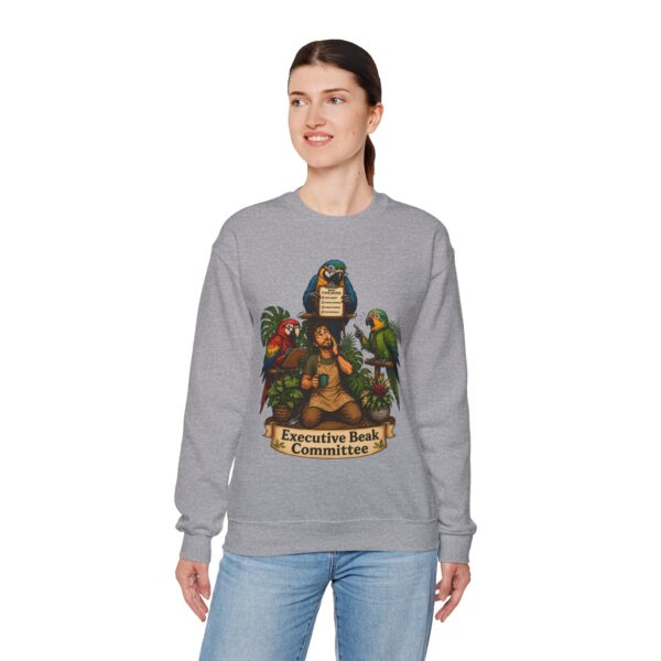 Executive Beak Committee Sweatshirt — Parrot Crewneck Pullover