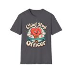 Chief Hug Officer T-Shirt — Cute Retro Heart Cartoon Gift