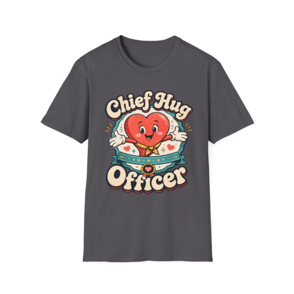 Chief Hug Officer T-Shirt — Cute Retro Heart Cartoon Gift