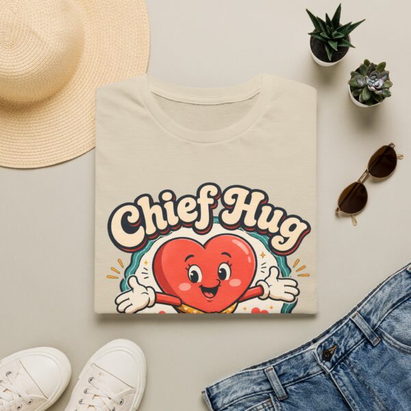 Chief Hug Officer T-Shirt — Cute Retro Heart Cartoon Gift