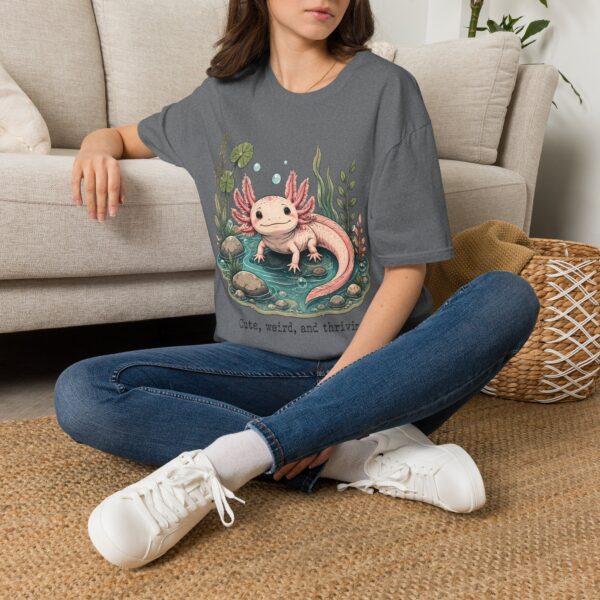 Cute Pink Axolotl T-Shirt — "Cute, Weird, and Thriving"