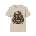 Keeper of the Night Lighthouse Cat T-Shirt — Night Light Graphic Tee