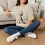 Goat Disco T-Shirt — Retro Monochrome 'Unfazed Goat' Graphic