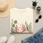 Cute Pink Axolotl T-Shirt — "Cute, Weird, and Thriving"