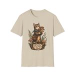 Cat Forager T-Shirt — Cute Kitten Holding Mushrooms “Forage Mode”