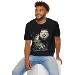 Vintage Frog & Floating Fishbowl T-Shirt — Whimsical Nature Tee