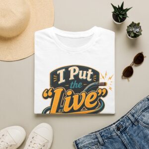 Live Wire T-Shirt — Funny Electrician 'I Put the "Live" in Live Wire' Tee