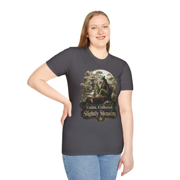 Praying Mantis Tea Time 'Calm, Collected, Slightly Menacing' T-Shirt