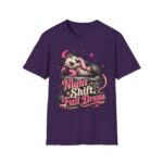 Night Shift Full Drama T-Shirt — Cute Posh Possum Graphic Tee
