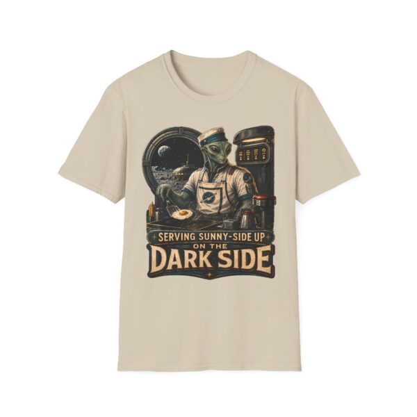 Alien Diner T‑Shirt — "Serving Sunny‑Side Up of the Dark Side" Retro Sci‑Fi Tee