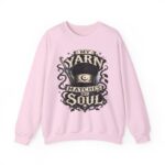 Knitting Sweatshirt — “My Yarn Matches My Soul” Cottagecore Pullover
