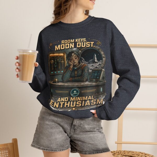 Room Key? Moon Dust and Minimal Enthusiasm Retro Space Crewneck