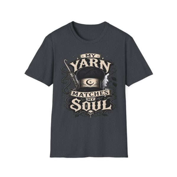 Witchy Knitting T-Shirt — "My Yarn Matches My Soul"