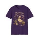 Feathered and Flourishing Duck Tee — Cottagecore Floral Graphic T-Shirt