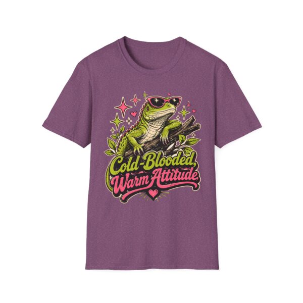 Cute Frog Tee — "Cold-Blooded, Warm Attitude" Sunglasses Lizard T-Shirt