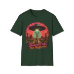 Beamed Up, Not Bothered T-Shirt — Retro UFO Bunny Graphic Tee