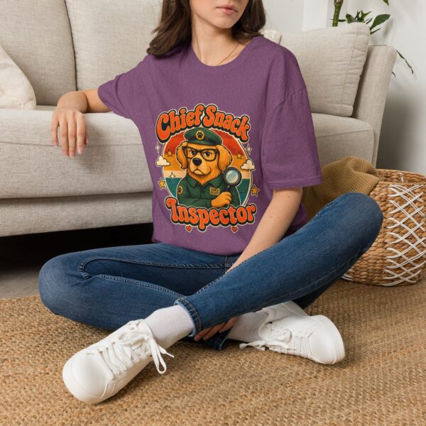 Chief Snack Inspector Vintage Dog Detective T-Shirt