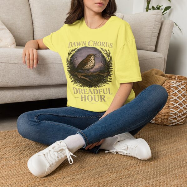 Dawn Chorus Bird T-Shirt — 'Dreadful Hour' Vintage Nature Tee