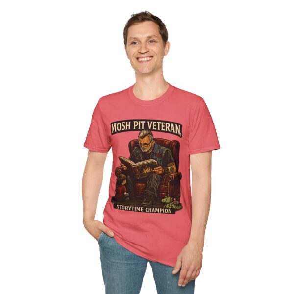 Mosh Pit Veteran T-Shirt — 'Storytime Champion' Band Tee for Concert Fans