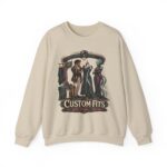 Crewneck Sweatshirt — 'Custom Fits: Questionable Anatomy' Vintage Tailor & Phantom Design