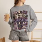 Granny Squares But Make Them Sinister Crewneck Sweatshirt