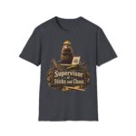 Supervisor of Sticks and Chaos T-Shirt — Funny Construction Beaver Tee