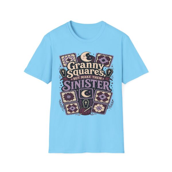 Granny Squares But Make Them Sinister T-Shirt — Gothic Crochet Retro Tee