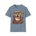 My Morning Voice Is Caffeinated T-Shirt — Coffee, Mic & Soundwave Vintage Tee