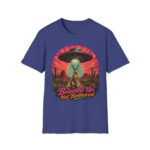 Beamed Up, Not Bothered T-Shirt — Retro UFO Bunny Graphic Tee