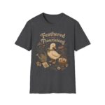 Feathered and Flourishing Duck Tee — Cottagecore Floral Graphic T-Shirt