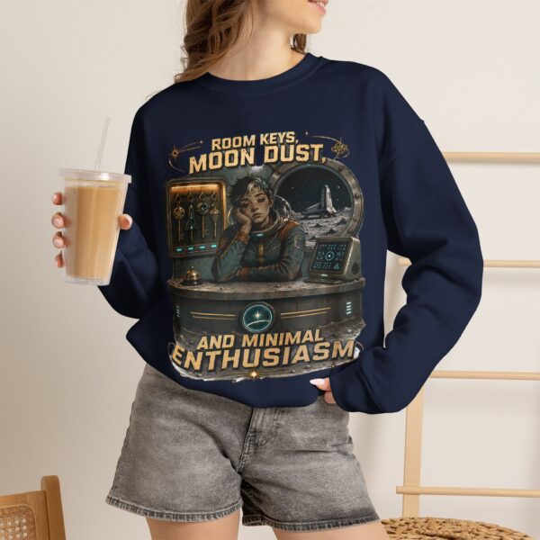 Room Key? Moon Dust and Minimal Enthusiasm Retro Space Crewneck