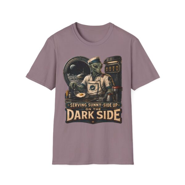Alien Diner T‑Shirt — "Serving Sunny‑Side Up of the Dark Side" Retro Sci‑Fi Tee