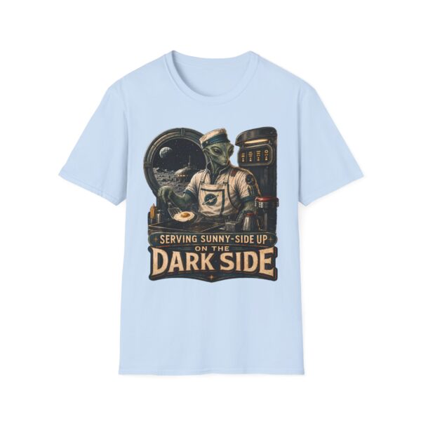 Alien Diner T‑Shirt — "Serving Sunny‑Side Up of the Dark Side" Retro Sci‑Fi Tee