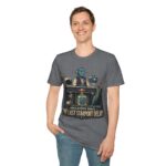 Retro Spaceport Tee — "Unclaimed Since The Last Starport Delay" Alien Deli Illustration