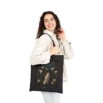 Vintage Penguin Floral Canvas Tote — Art Deco Calla Lily Cotton Tote